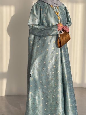 Robe tafta turquoise